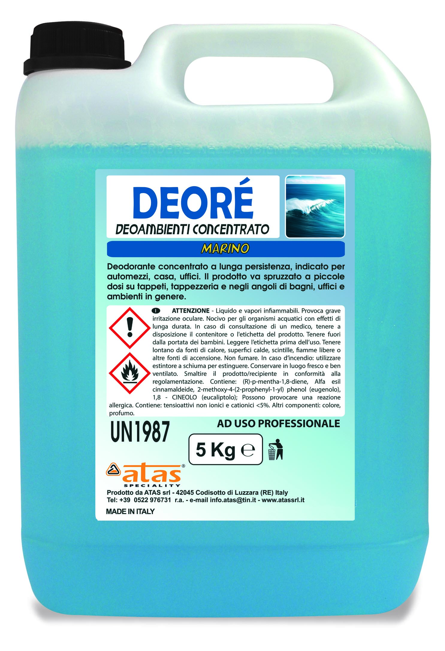 DEORE DEOAMBIENTI CONCENTRATO 
 MARINO - CAN 5 KG